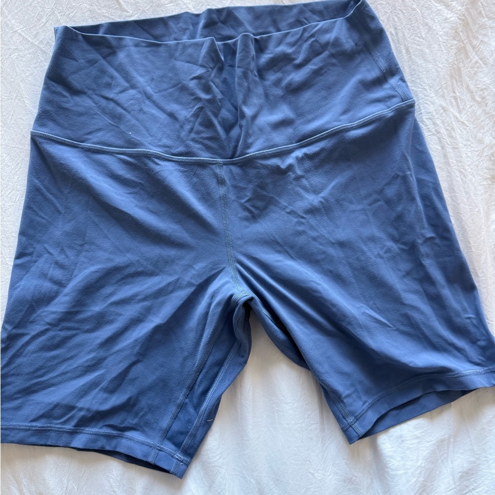 Lululemon Athletica Blue Bike Shorts